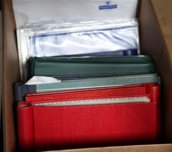 7 albums of all world stamps and a quantity of loose stamps